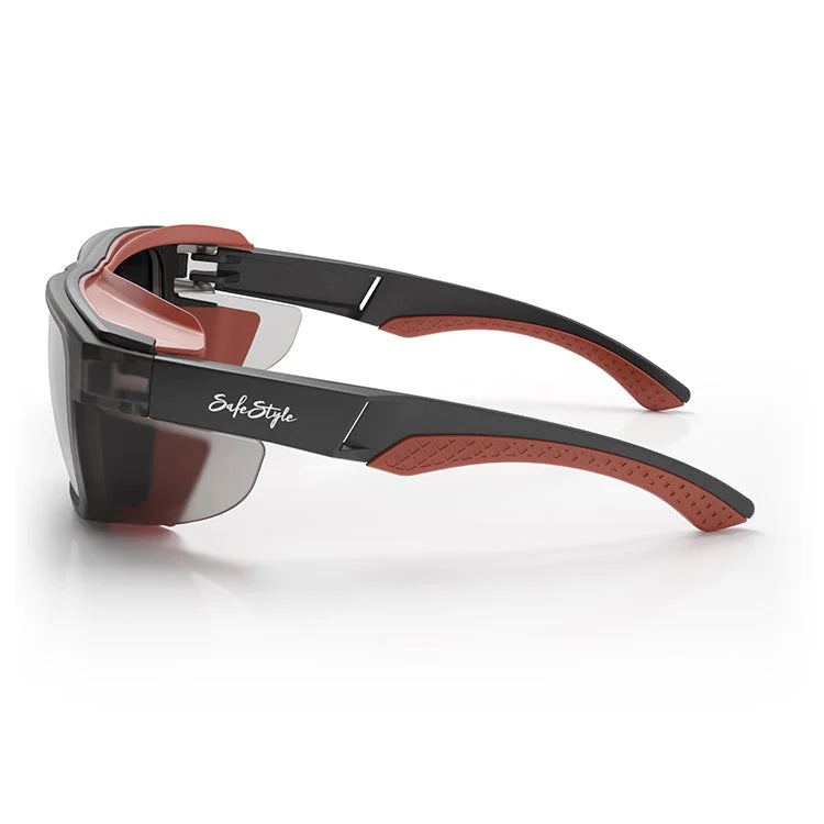 Safestyle - Converts Matte Graphite/Red Frame Grey Polarised Lens_SPCO1-0001