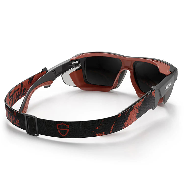 Safestyle - Converts Matte Graphite/Red Frame Grey Polarised Lens_SPCO1-0001