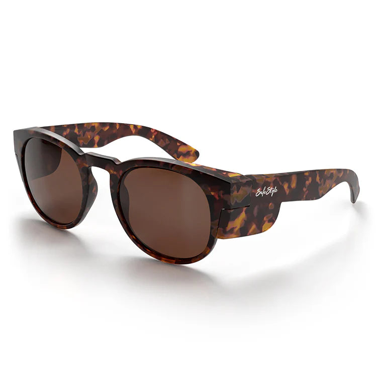 SafeStyle - Cruisers Matte Tort Frame Brown Polarised Lens-Matte Torts_CRMTBRP100