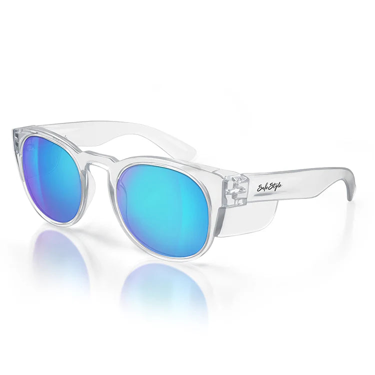 SafeStyle - Cruisers Clear Frame/Mirror Blue Polarised UV400_CRCBP100