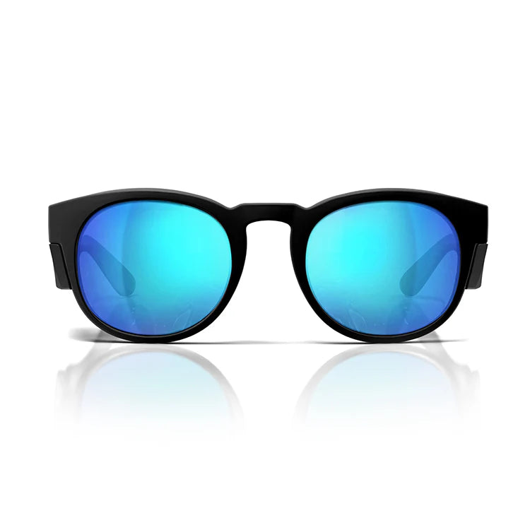 SafeStyle - Cruisers Matte Black Frame/Mirror Blue Polarised UV400_CRMBBP100