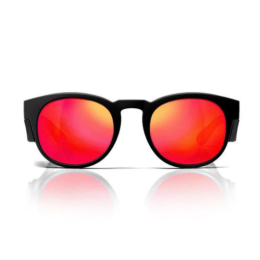 SafeStyle - Cruisers Matte Black Frame/Mirror Red Polarised UV400_CRMBRP100
