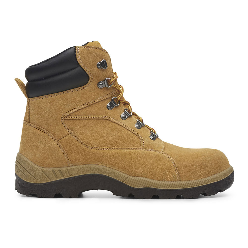 Diadora - Asolo zip sided light weight suede leather work boot_Wheat - FU1801CT