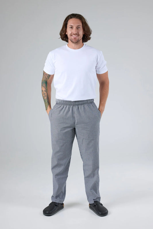 Chef Works - Essential Baggy Chef Pants- Small Check - NBCP