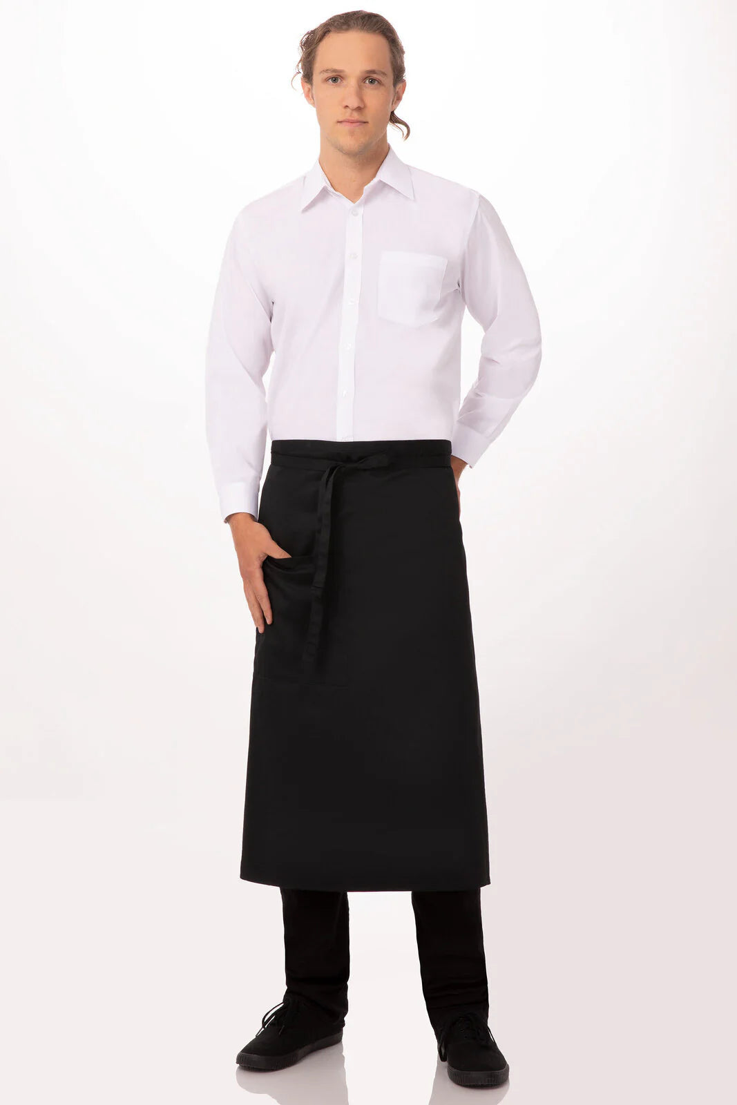 Chef Works - Bistro Apron- Black - F24
