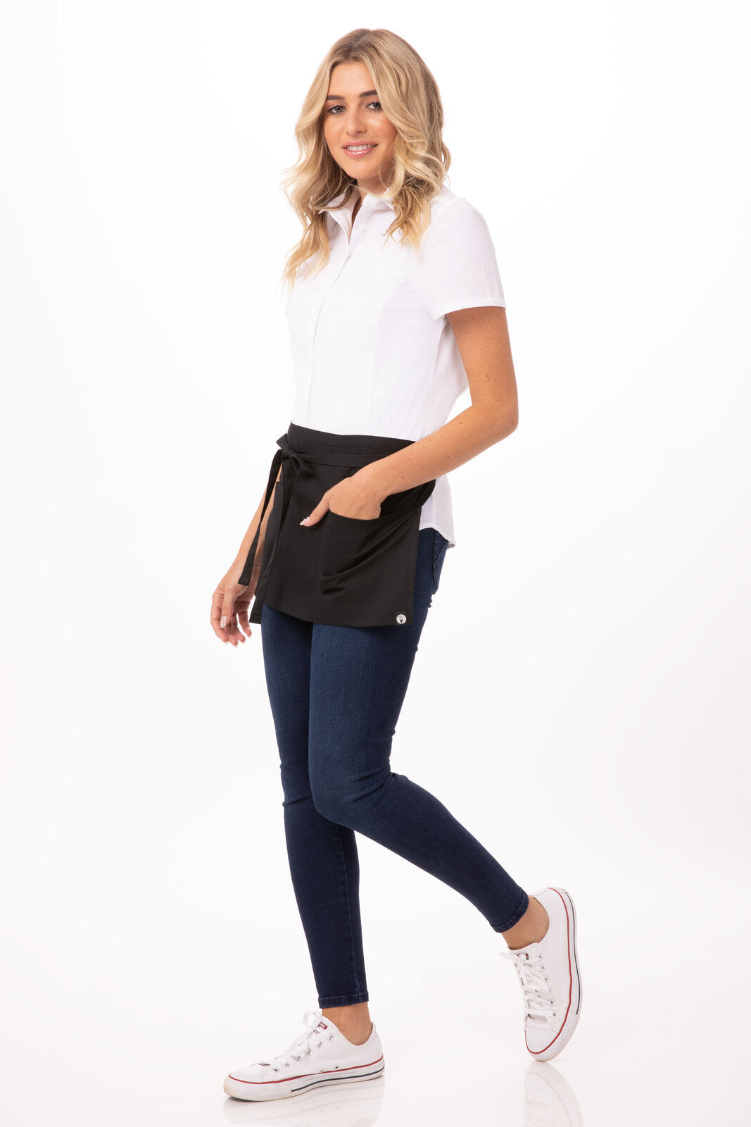 Chef Works - Waist Apron- Black - F9