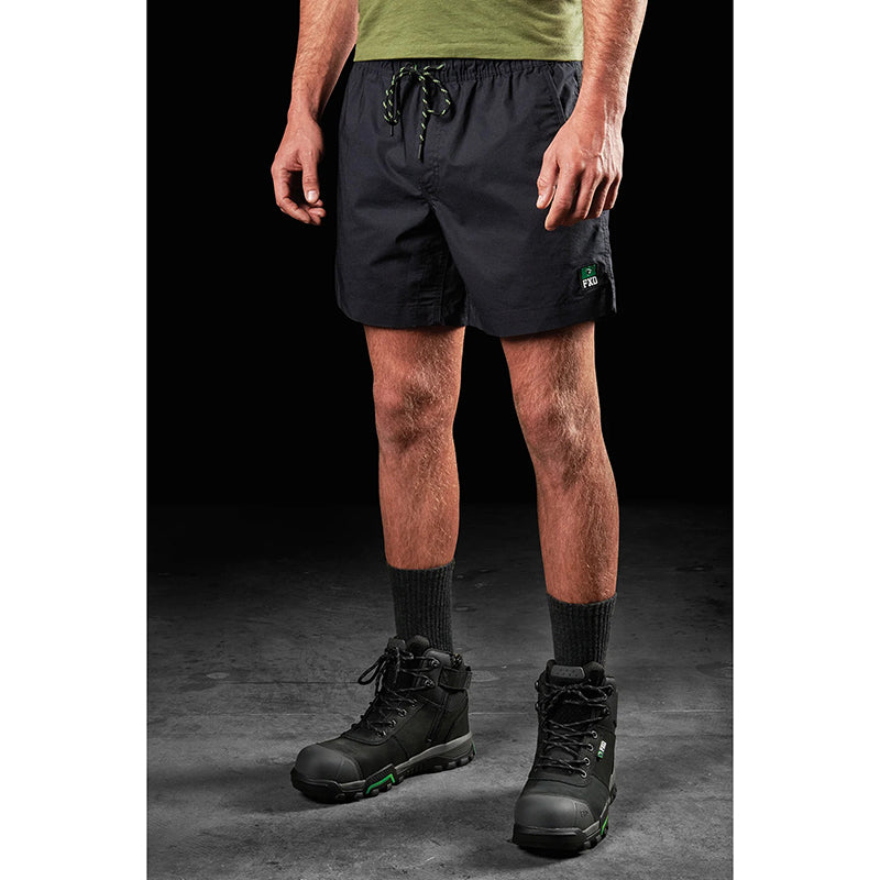 FXD - WS-4 REPREVE STRETCH RIPSTOP ELASTIC WAIST SHORT_Black