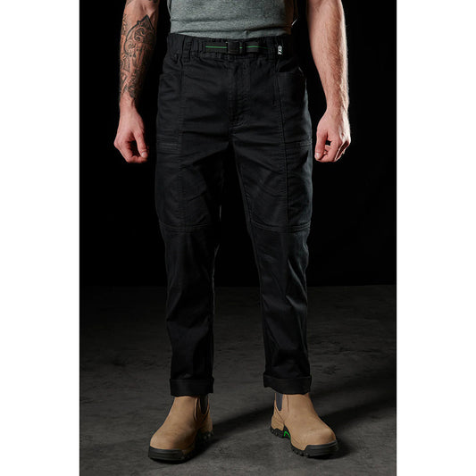 FXD - WP-6 - Elastic Waist Stretch Work Pant with integrated belt_Black