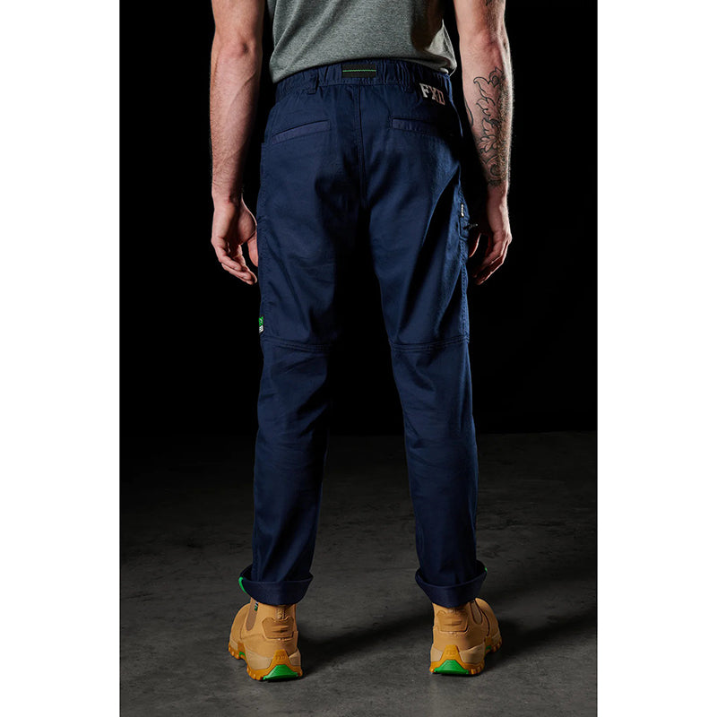 FXD - WP-6 - Elastic Waist Stretch Work Pant with integrated belt_Navy
