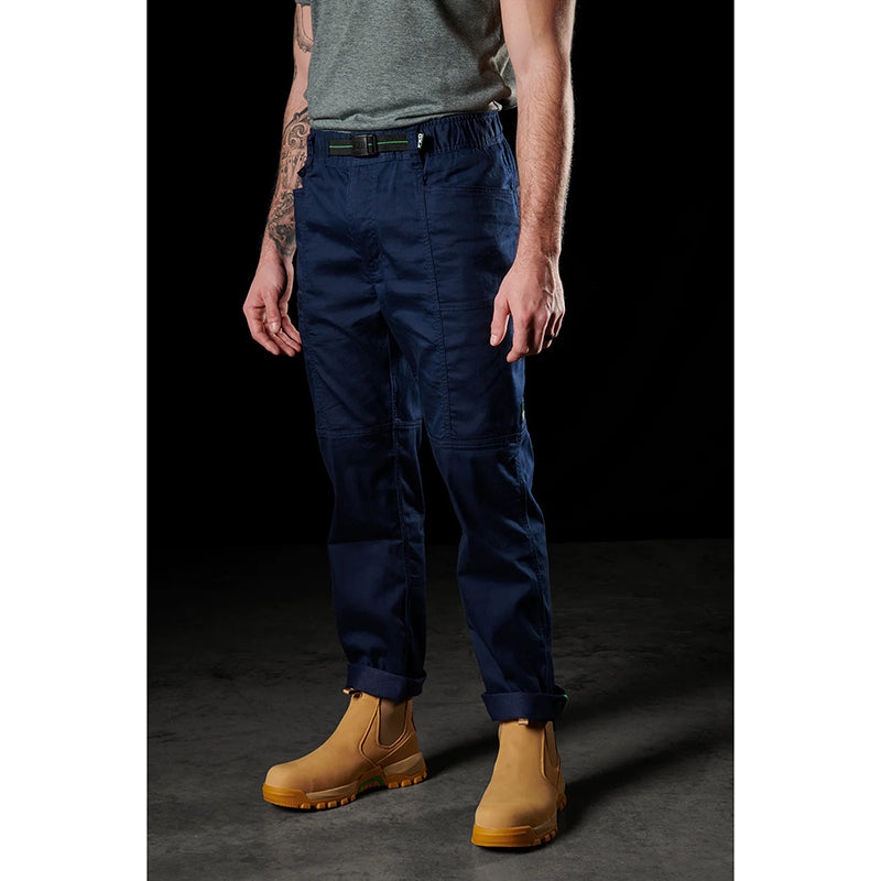 FXD - WP-6 - Elastic Waist Stretch Work Pant with integrated belt_Navy