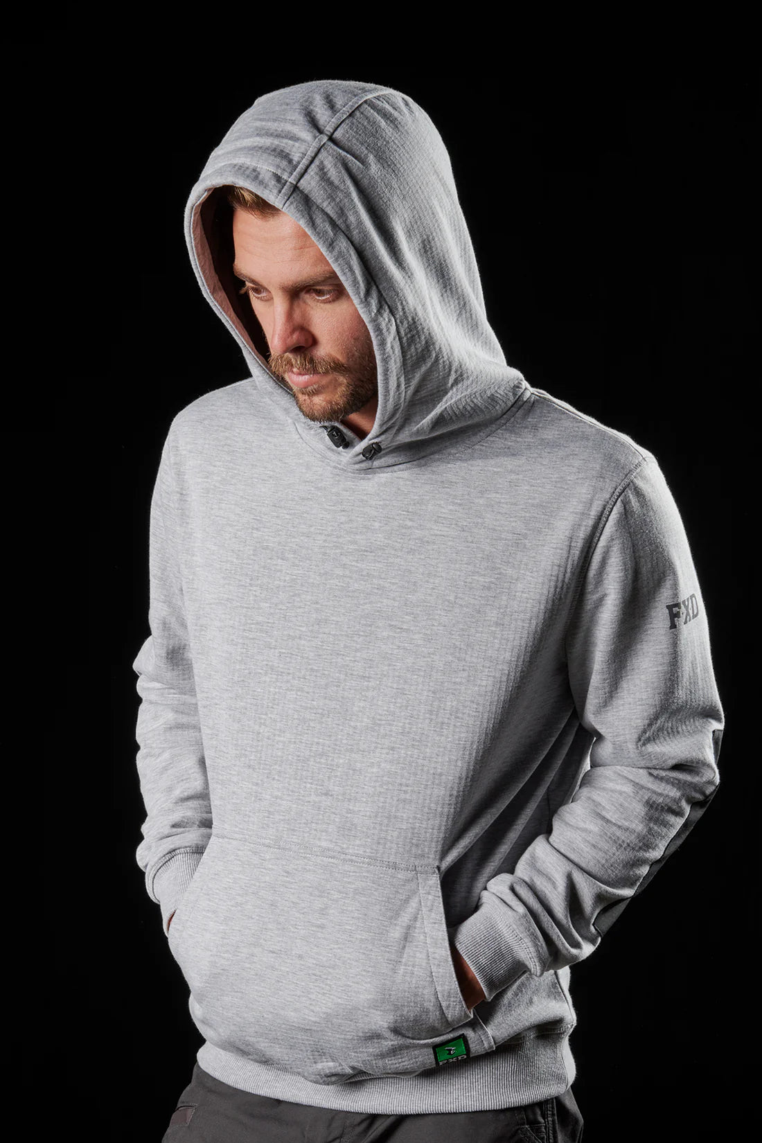 FXD - WF-1 Bonded Membrane Fleece Hoody_Grey Marle