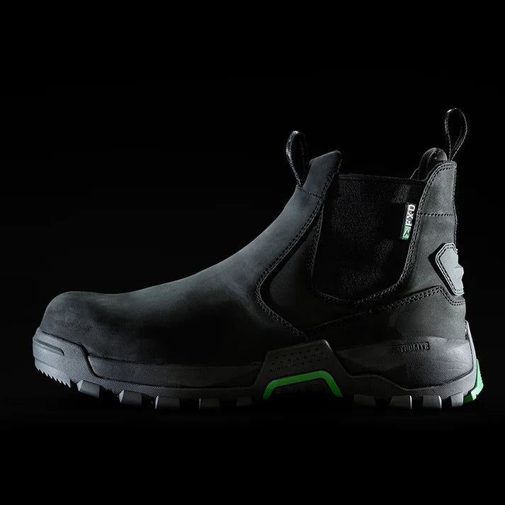 FXD - WB-4 Elastic-sided pull on work boot_Black