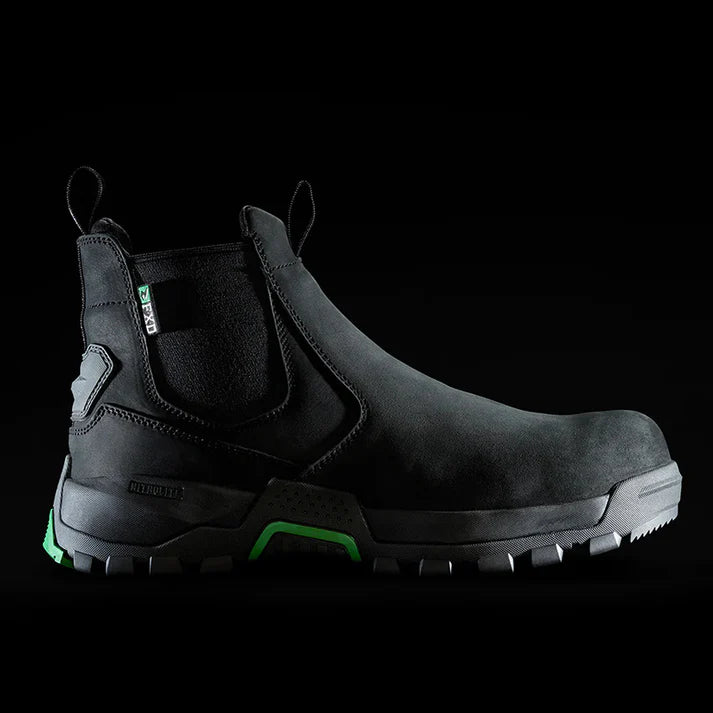 FXD - WB-4 Elastic-sided pull on work boot_Black