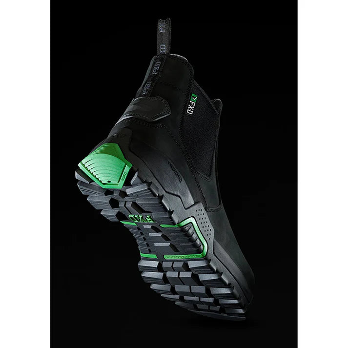 FXD - WB-4 Elastic-sided pull on work boot_Black