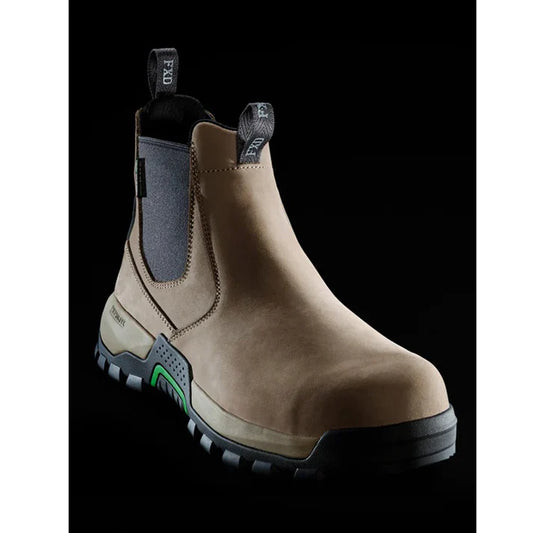FXD - WB-4 Elastic-sided pull on work boot_Stone