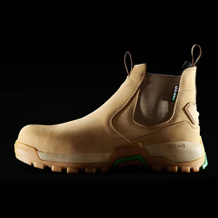 FXD - WB-4 Elastic-sided pull on work boot_Wheat