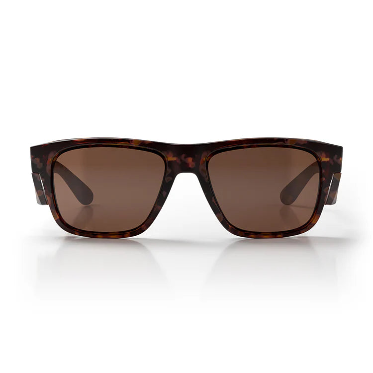 SafeStyle - Fusions Matte Tort Frame Brown Polarised Lens-Matte Torts_FMTBRP100