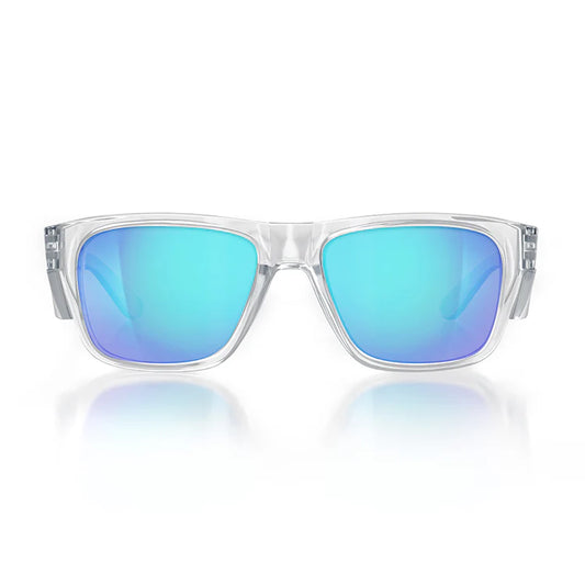 SafeStyle - Fusions Clear Frame/Mirror Blue Polarised UV400_FCBP100