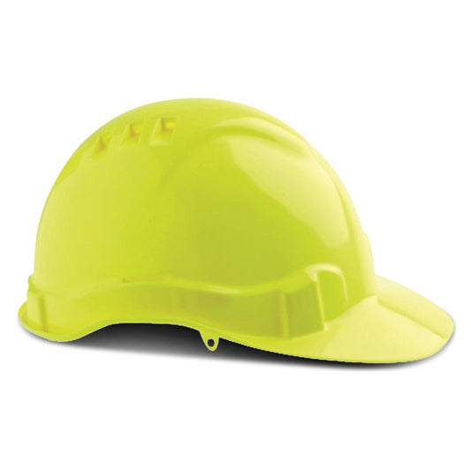 PRO CHOICE - HARDHAT VENTED PUSHLOCK HARNESS V6 - FLURO YELLOW - HHV6-FY