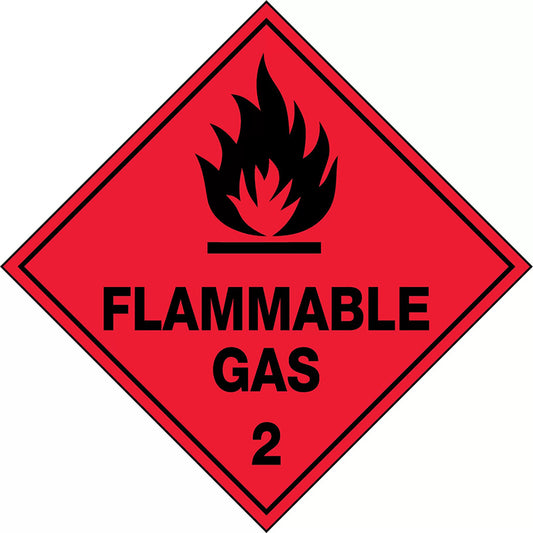 Uniform Safety Signs - 270x270mm - Metal - Flammable Gas 2 - HLTM102.1M