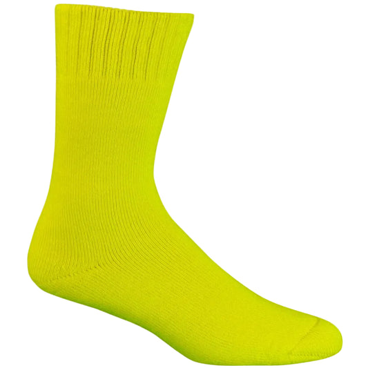 Bamboo Textiles - Extra Thick Bamboo Socks - HV lemon