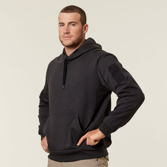 Hard Yakka - PLAIN FLEECE HOODIE_Charcoal - Y19326