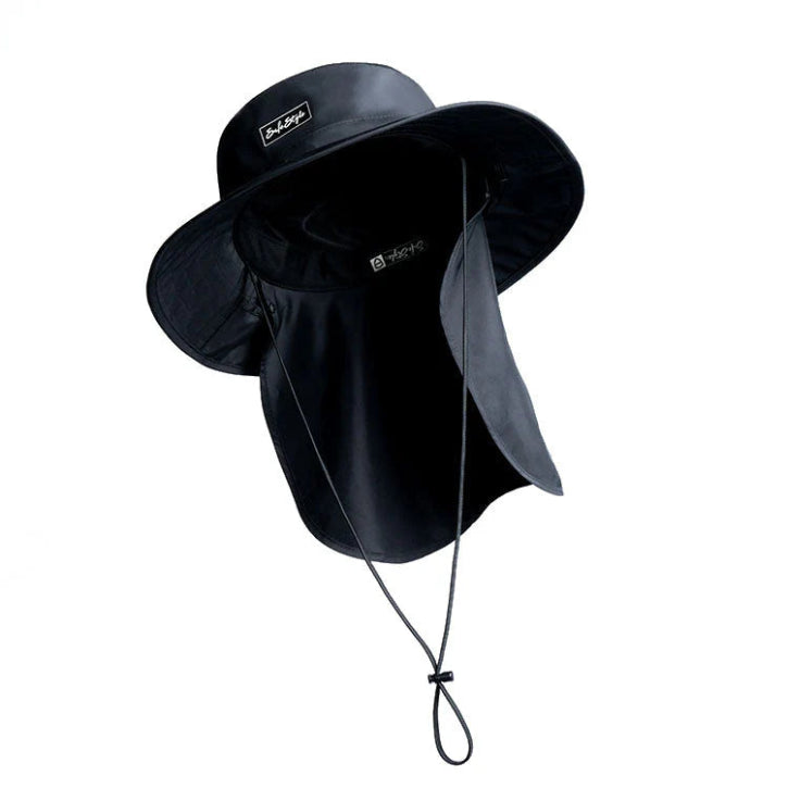 Safestyle - Worksite to Weekend Bucket Hat with Flap-Black_WTWBS100