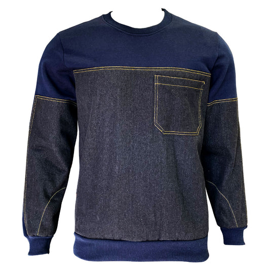 IWS - Safety Shield Welders Fleece - Navy/Denim