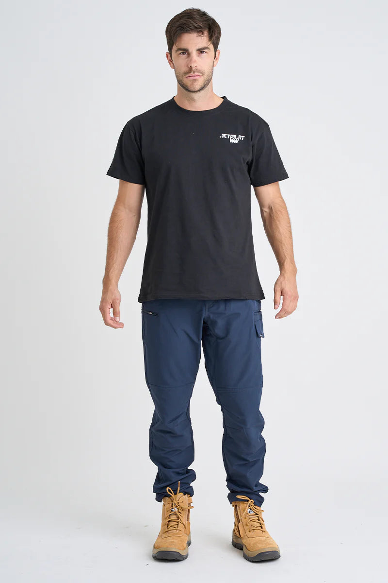 Jet Pilot - ELASTIC MENS WAIST PANT-Navy_JPW83