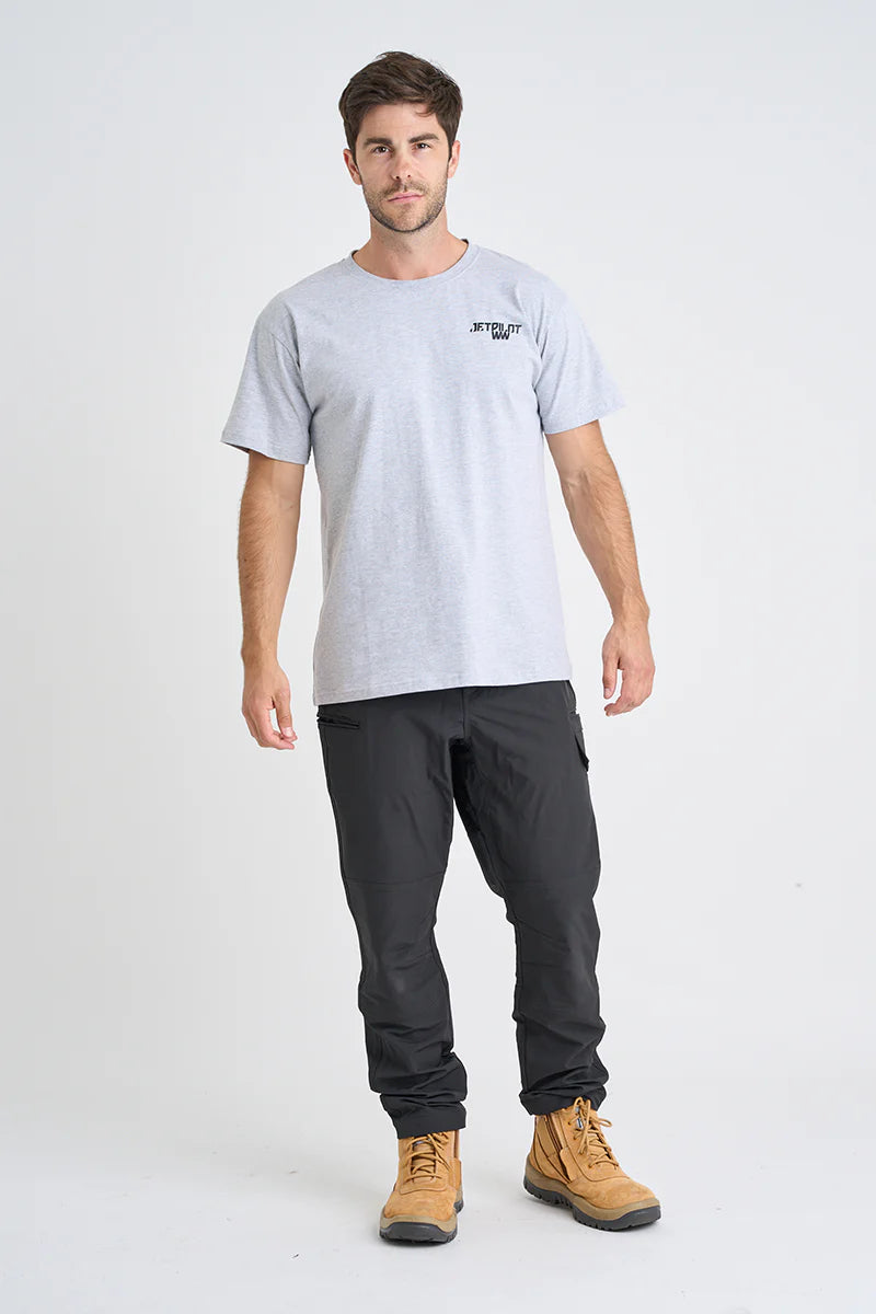 Jet Pilot - ELASTIC MENS WAIST PANT-Black_JPW83