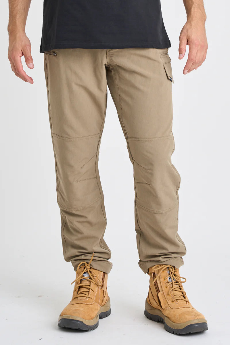 Jet Pilot - ELASTIC MENS WAIST PANT-Khaki_JPW83