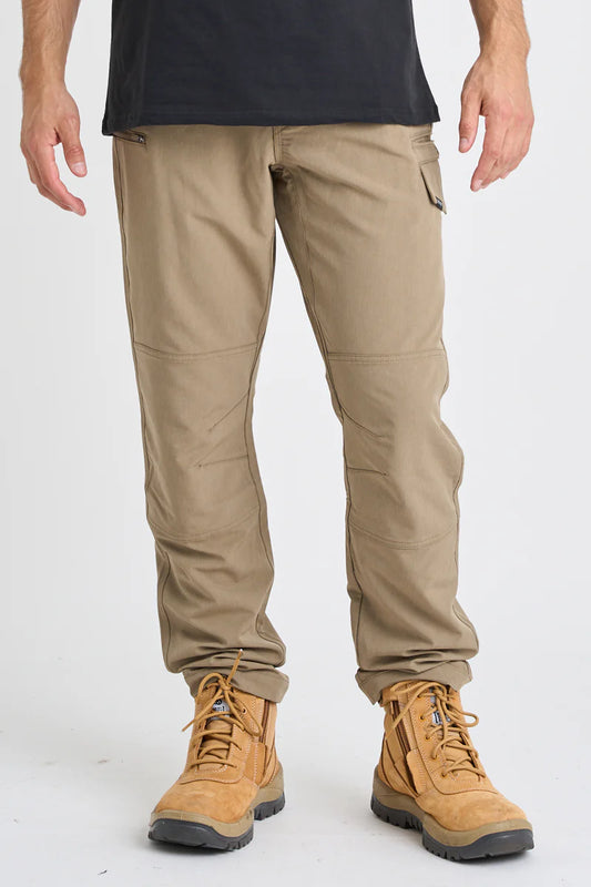 Jet Pilot - ELASTIC MENS WAIST PANT-Khaki_JPW83