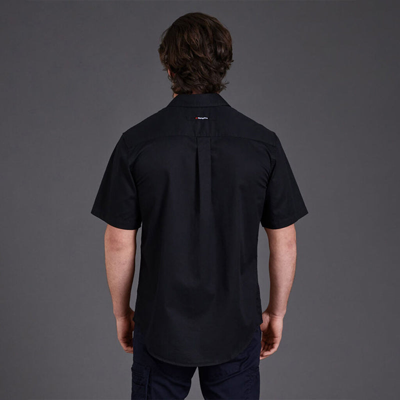 King Gee - TRADIE SLIM SHIRT SS_Black - K14355