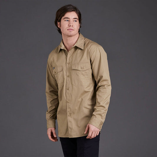 King Gee - WORK COOL 2 LS.SHIRT_Khaki - K14820