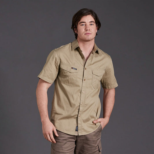 King Gee - WORKCOOL 2 SS SHIRT_Khaki - K14825