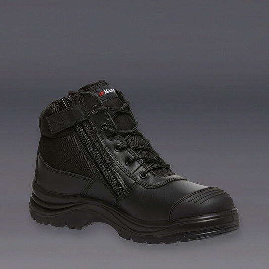 KingGee - TRADIE SIDE ZIP BLA_Black - K27150
