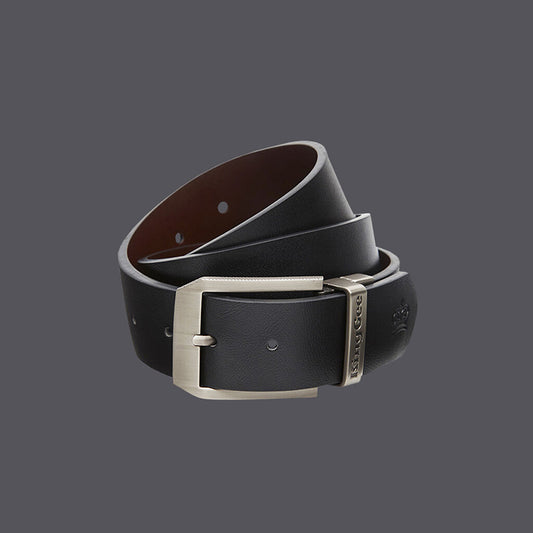 King Gee - LEATHER BELT REV_Black/Brown - K61227