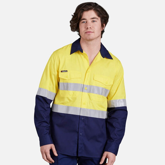 KingGee - WC2 REF SPL SHIRT_Yellow/Navy - K54880