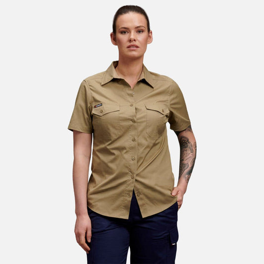 KingGee - WC2 S/S SHIRT WMNS_Khaki - K44205