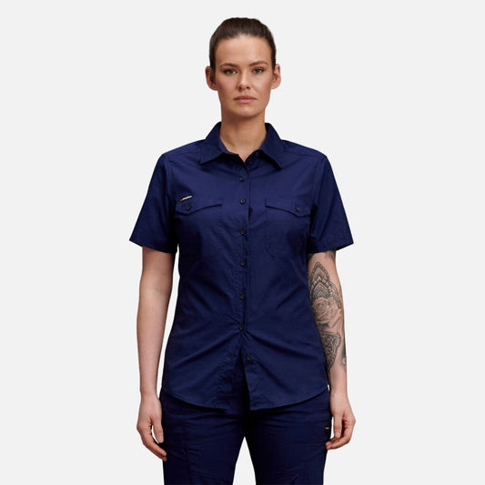 KingGee - WC2 S/S SHIRT WMNS_Navy - K44205