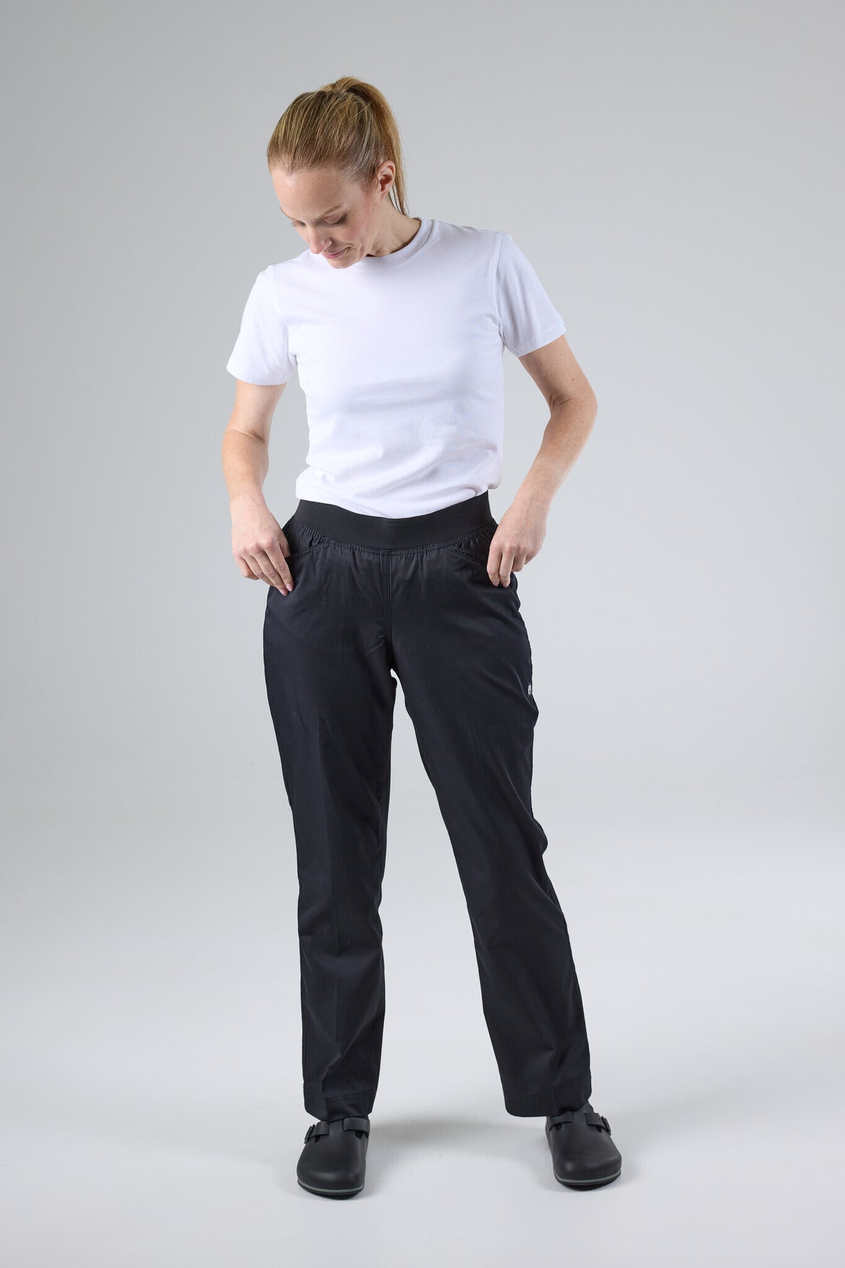 Chef Works - Lightweight Womens Slim Chef Pants- Black - PBN01W
