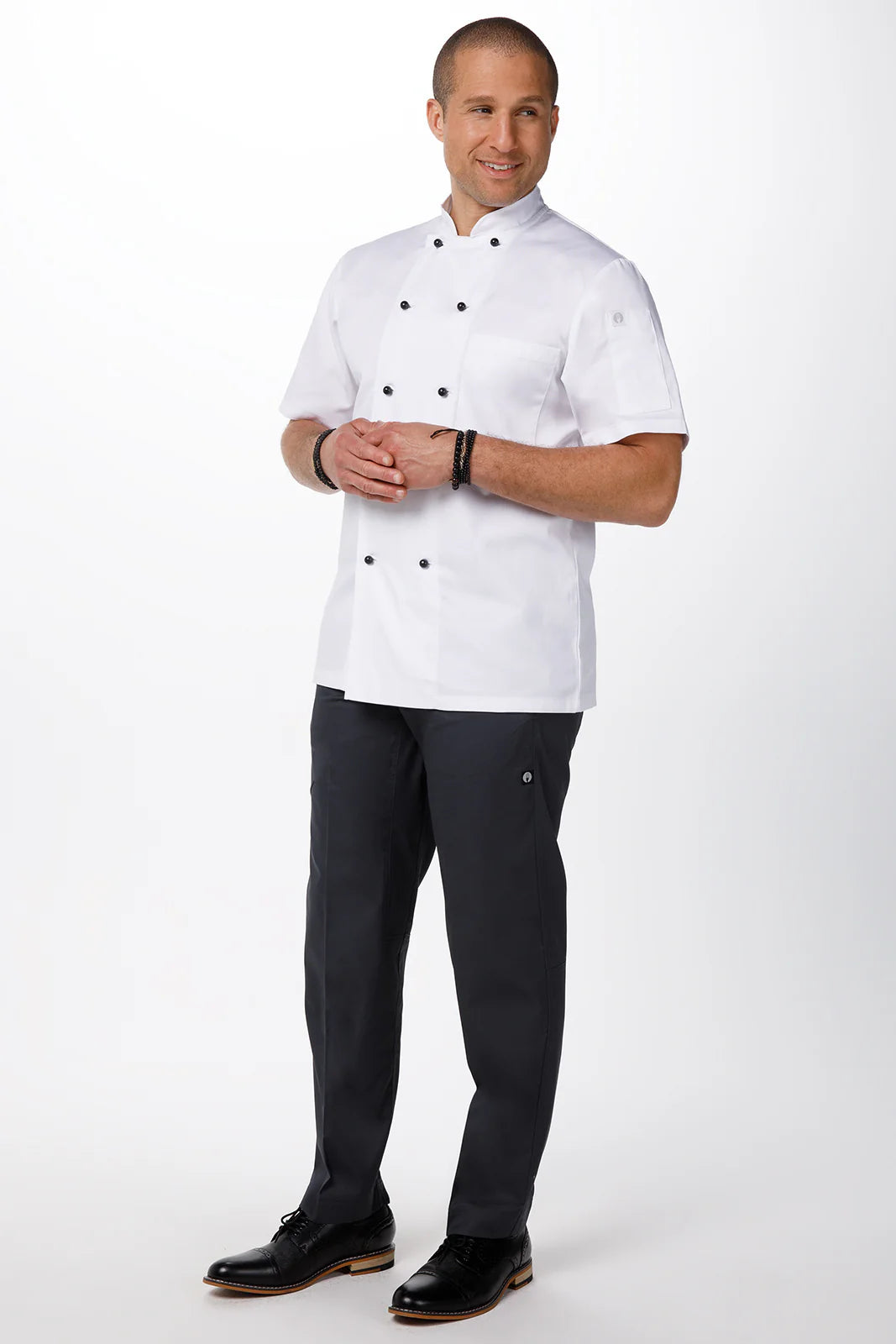 Chef Works - Macquarie Basic Chef Jacket- White - MBSS