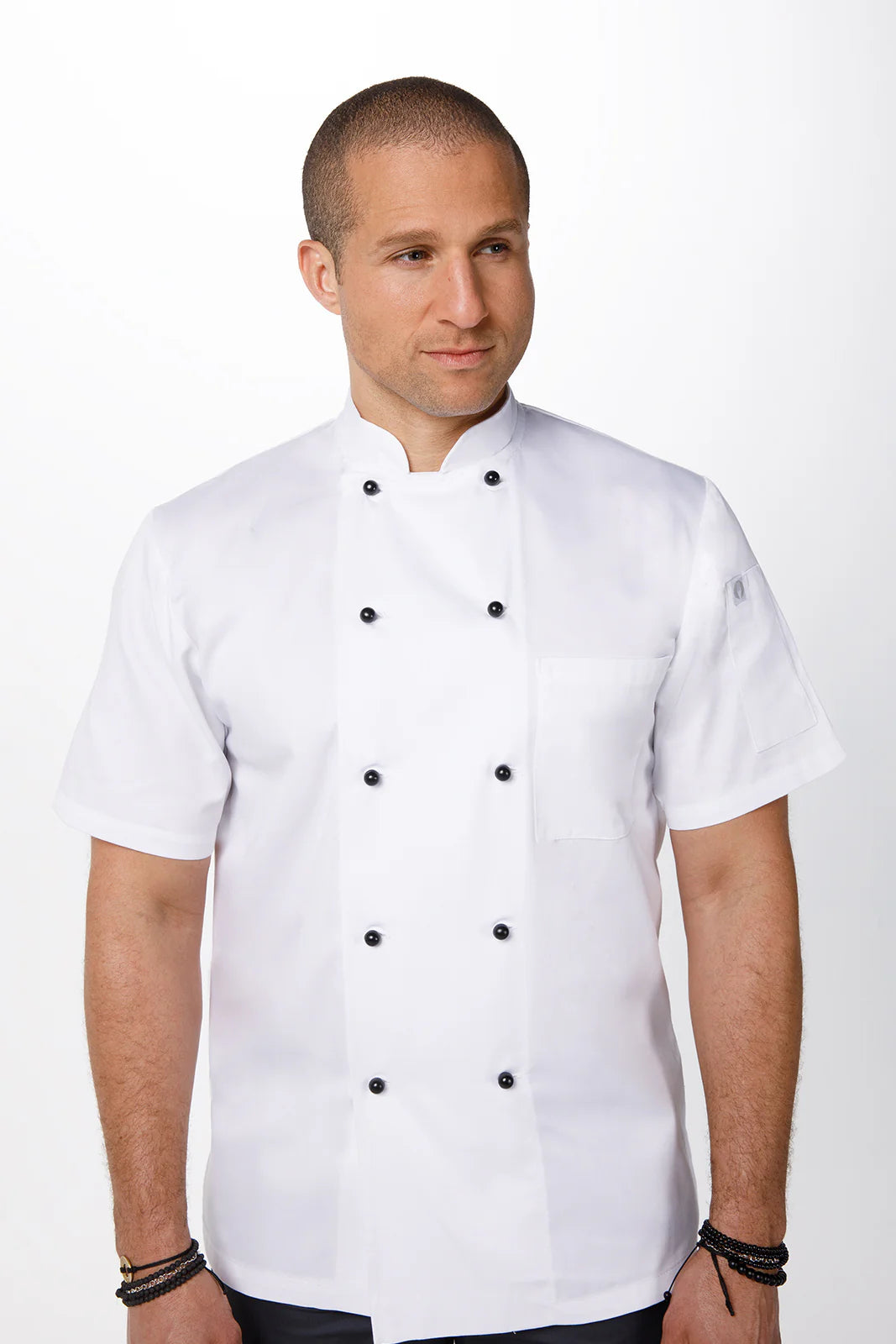 Chef Works - Macquarie Basic Chef Jacket- White - MBSS