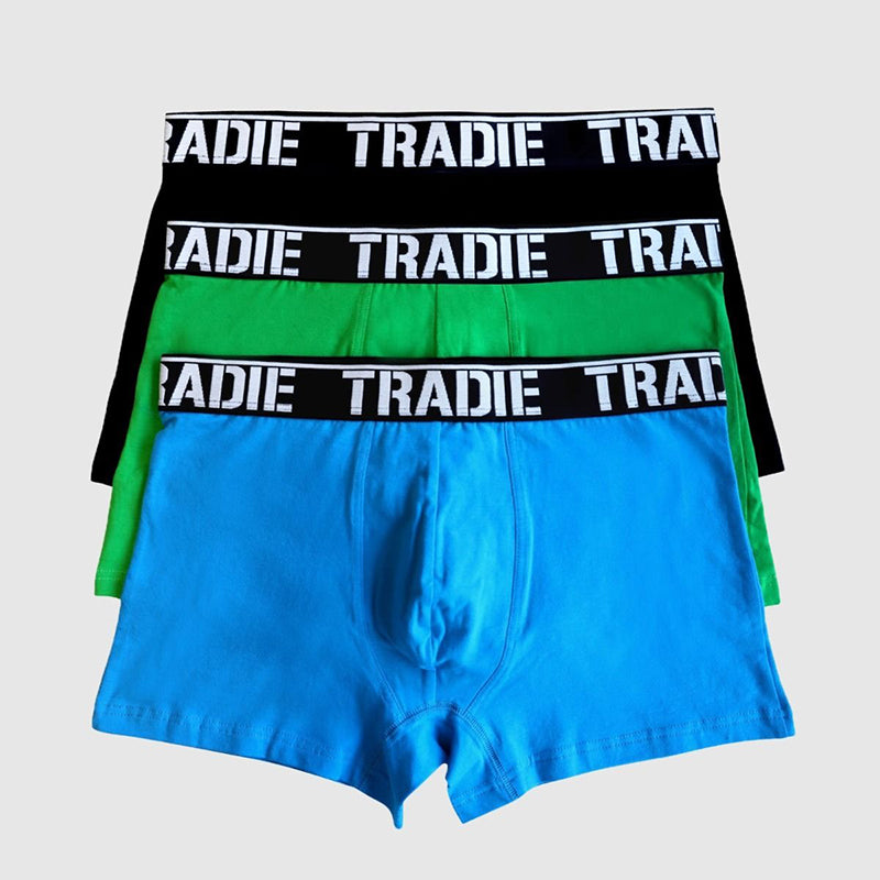 Tradie Mens 3pk Trunk_Assorted - MJ1194WK3 -Centuries