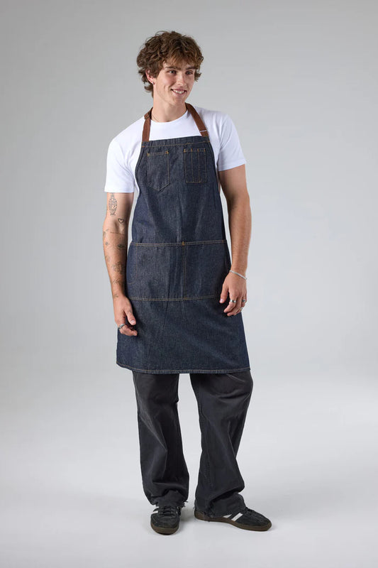 Chef Works - Memphis Bib Apron- Indigo Blue - AB035