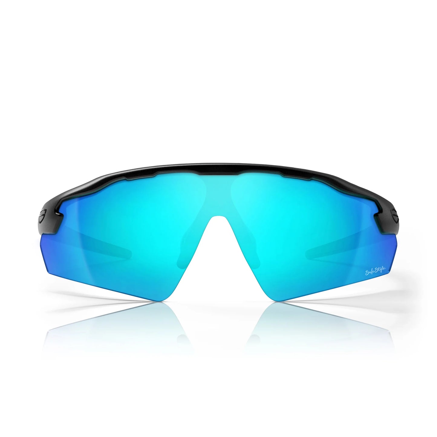 SafeStyle - Phantoms Matte Black Frame Reflectors Blue Lens_PHMBBT100