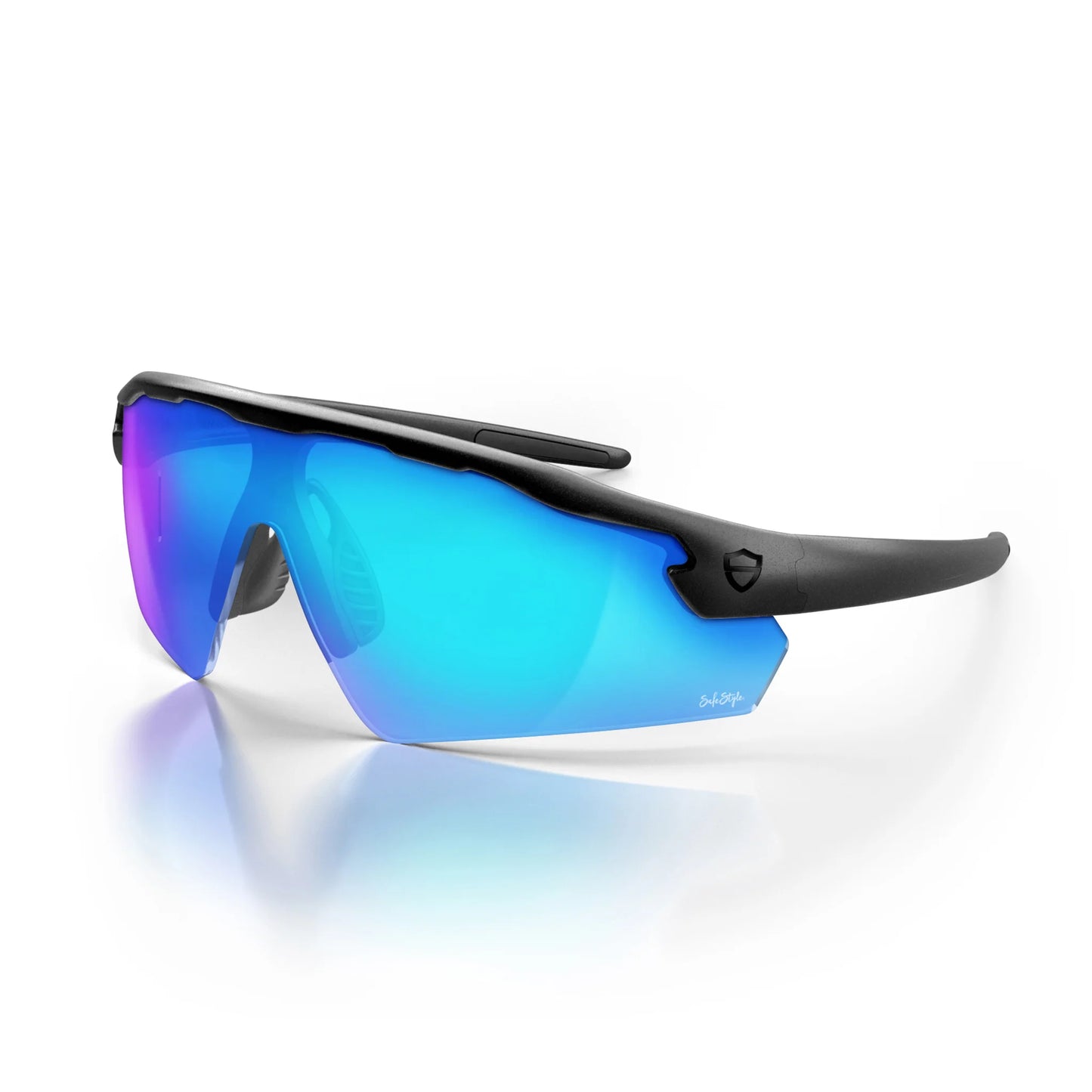 SafeStyle - Phantoms Matte Black Frame Reflectors Blue Lens_PHMBBT100