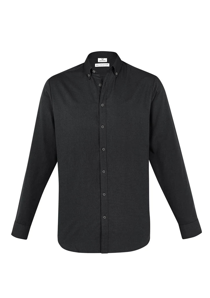 Biz Collection - MEMPHIS M Casual L/S Shirt -BLACK -_Black - S127ML