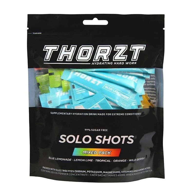 THORZT - 3g/600mL MIXED FLAVOURS SUGAR FREE SINGLE SERVE SACHET (50 PACK - 10 OF EACH FLAVOUR) - SSSFMIX