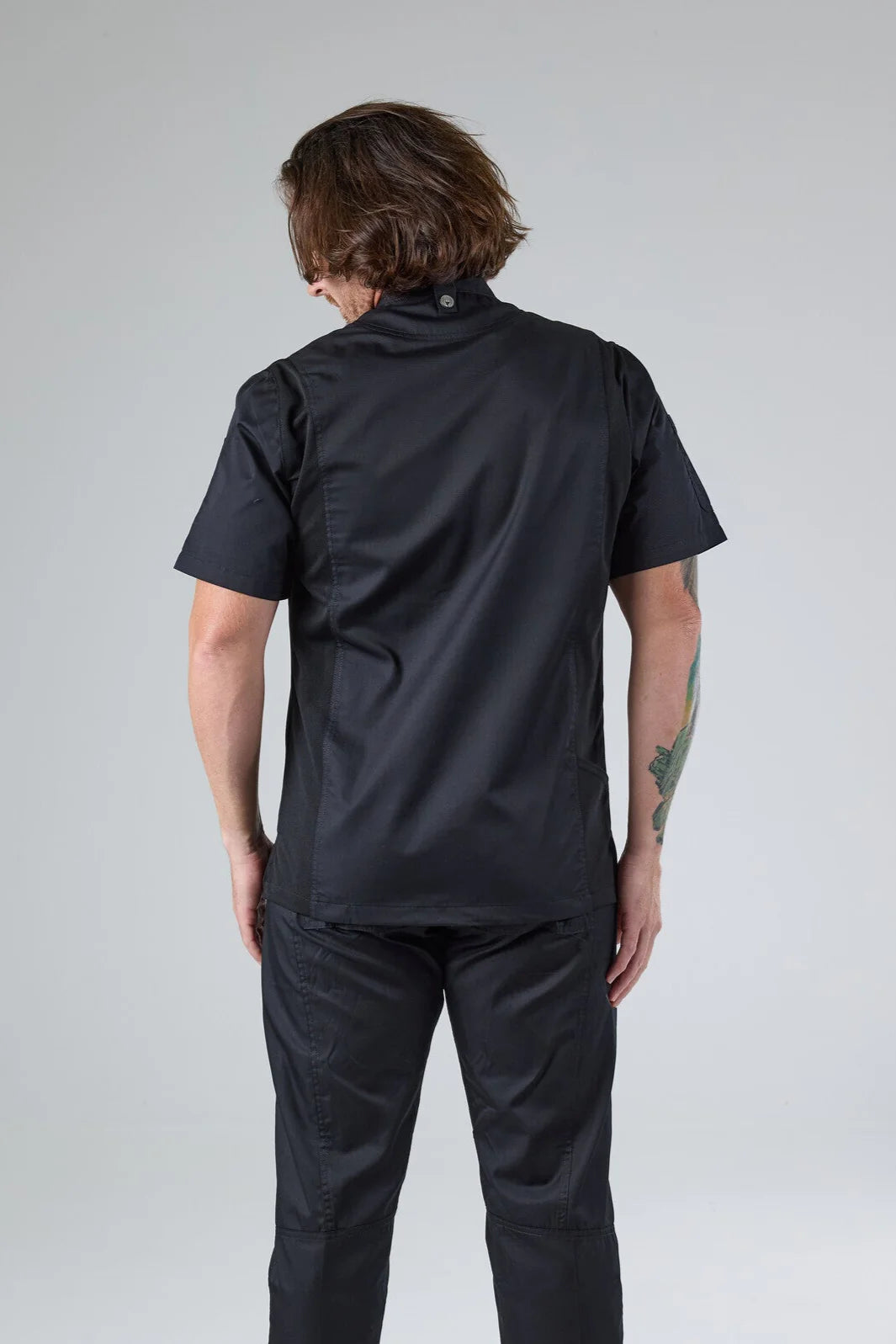 Chef Works - Springfield Chef Jacket- Black - BCSZ009